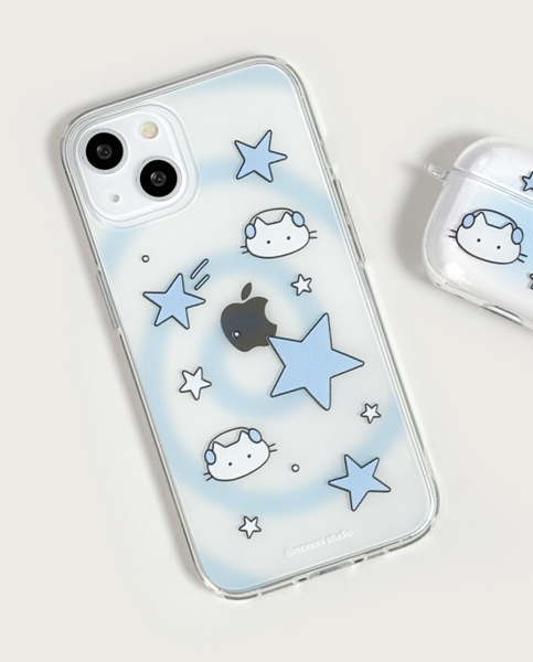 [monani studio] Star Cat Jelly Hard Case