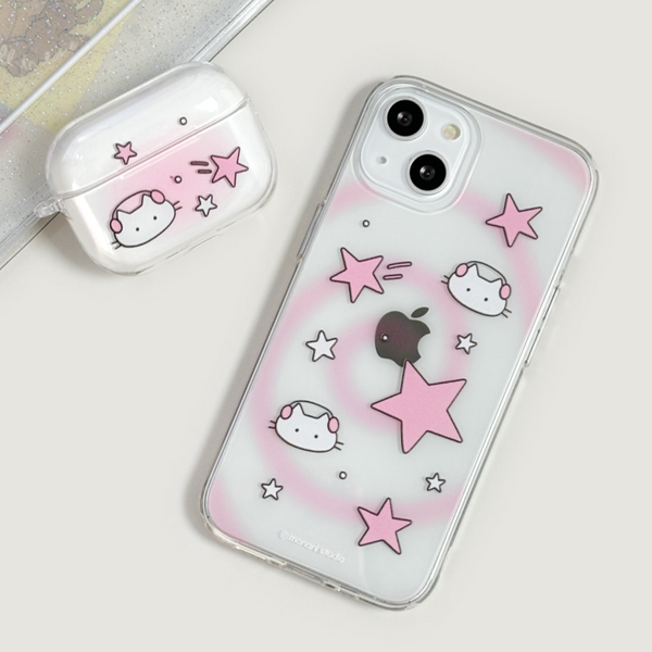 [monani studio] Star Cat Jelly Hard Case