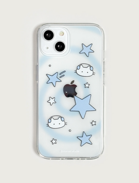 [monani studio] Star Cat Jelly Hard Case