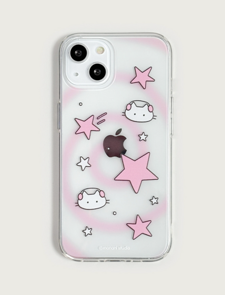 [monani studio] Star Cat Jelly Hard Case