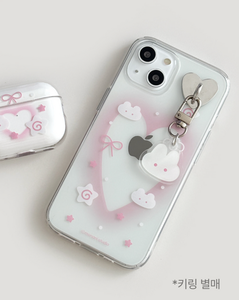 [monani studio] Rabbit Heart Jelly Hard Case