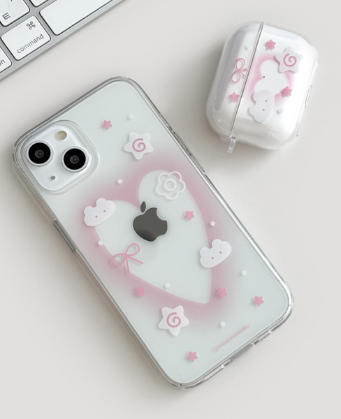 [monani studio] Rabbit Heart Jelly Hard Case