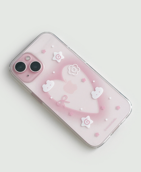 [monani studio] Rabbit Heart Jelly Hard Case