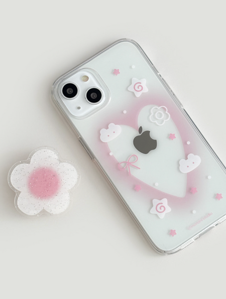 [monani studio] Rabbit Heart Jelly Hard Case