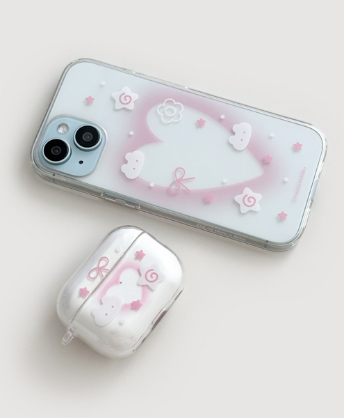 [monani studio] Rabbit Heart Jelly Hard Case