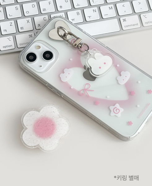 [monani studio] Rabbit Heart Jelly Hard Case