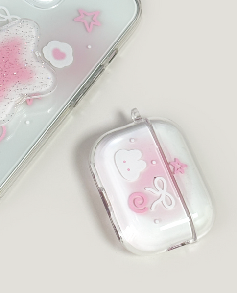 [monani studio] Rabbit Star Ribbon Airpods Case