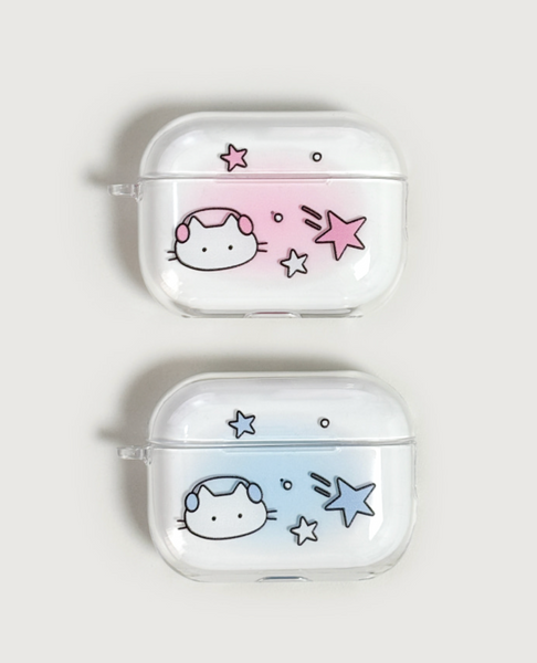 [monani studio] Cat Summer Star Airpods Case