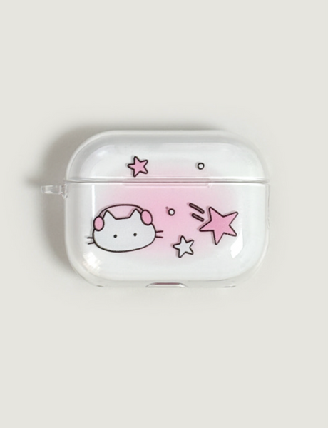 [monani studio] Cat Summer Star Airpods Case