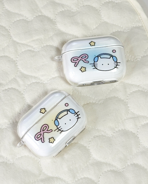 [monani studio] Cat Star Ribbon Airpods Case