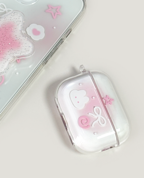 [monani studio] Rabbit Star Ribbon Airpods Case