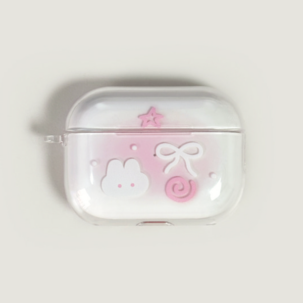 [monani studio] Rabbit Star Ribbon Airpods Case