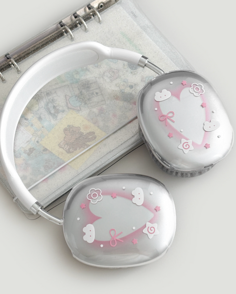 [monani studio] Rabbit Flower Heart Airpods Max Case