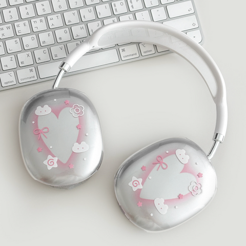 [monani studio] Rabbit Flower Heart Airpods Max Case