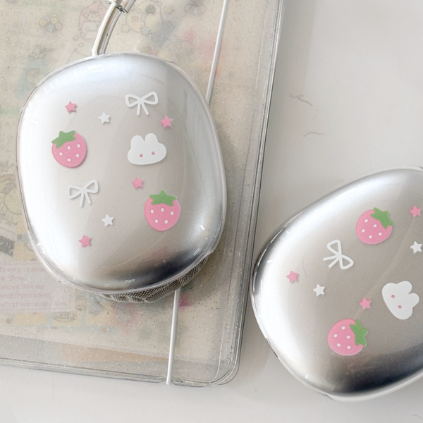 [monani studio] Strawberry Rabbit Ribbon Airpods Max Case