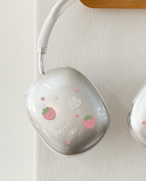 [monani studio] Strawberry Rabbit Ribbon Airpods Max Case