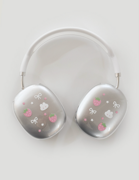 [monani studio] Strawberry Rabbit Ribbon Airpods Max Case