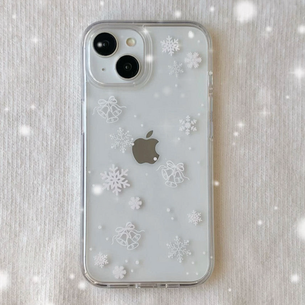 [Romantic Mood] Winter Snowflake Jelly Hard Case