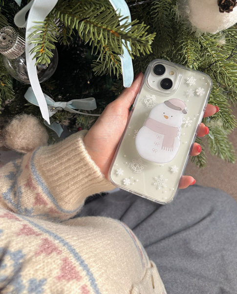 [Romantic Mood] Winter Snowflake Jelly Hard Case