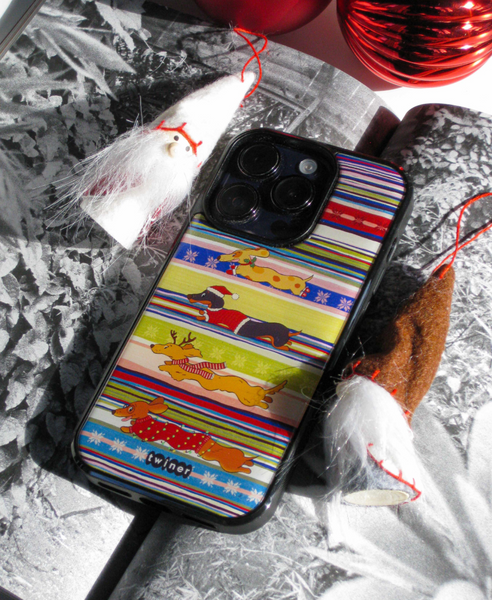 [twiner] Winter Edition Dachshund Phone Case