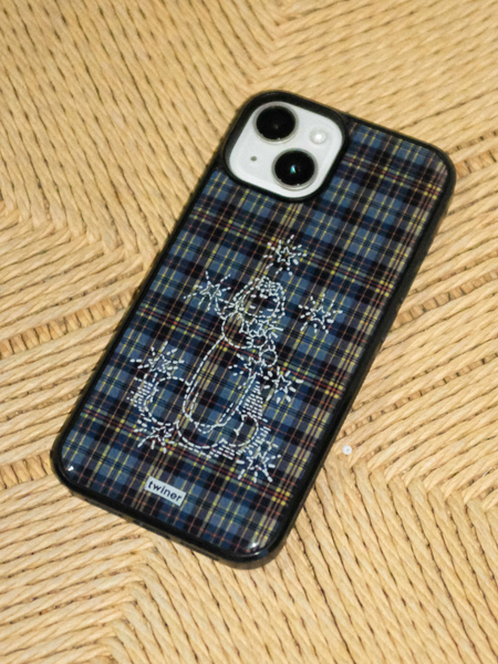 [twiner] Angel Stitch Check Phone Case