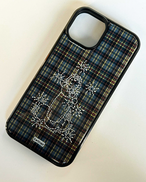 [twiner] Angel Stitch Check Phone Case