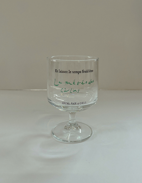 [HOTEL PARIS CHILL] Chilly Weather Wine Glass (Green)