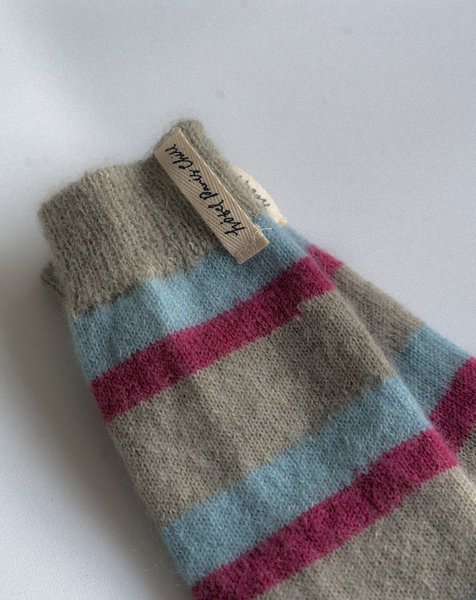 [HOTEL PARIS CHILL] Retro Striped Socks (Silverberry)