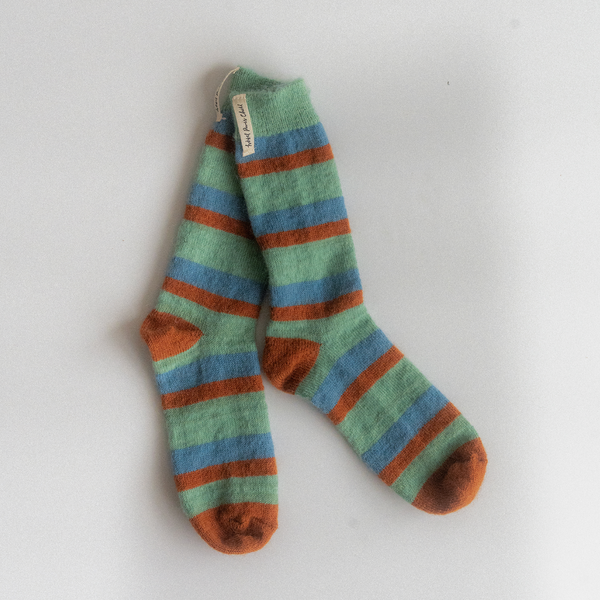 [HOTEL PARIS CHILL] Retro Striped Socks (Autumn Tints)