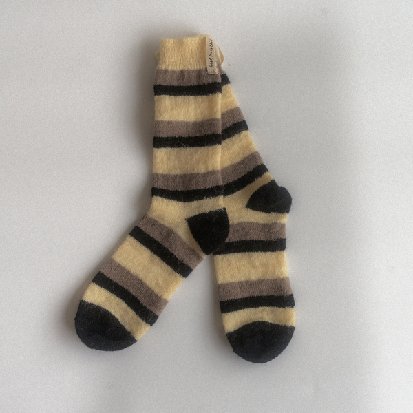 [HOTEL PARIS CHILL] Retro Striped Socks (Full Moon)