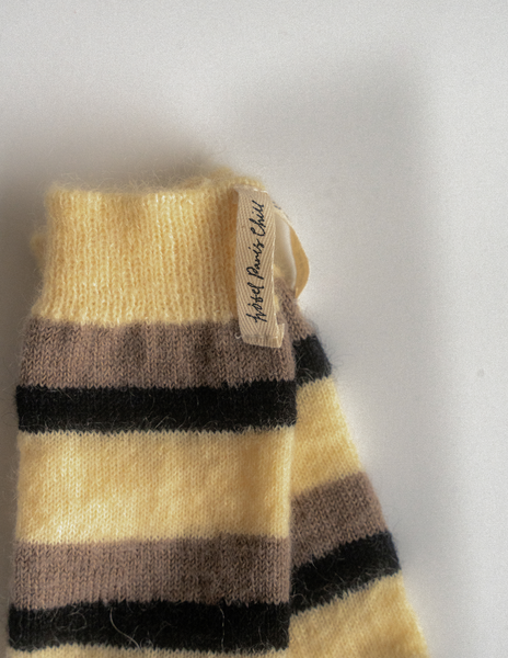 [HOTEL PARIS CHILL] Retro Striped Socks (Full Moon)