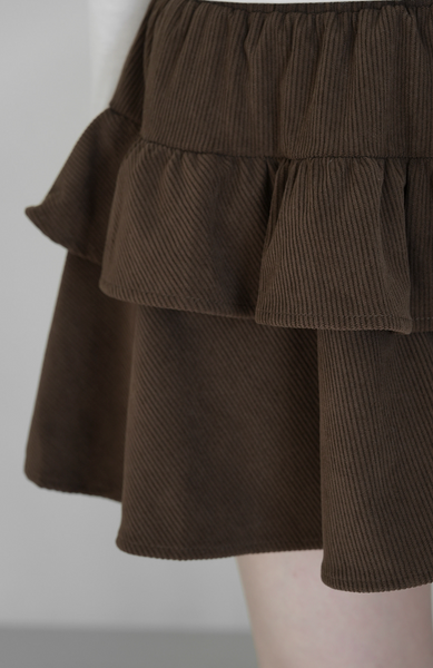 [BINARY01] French Corduroy Mini Skirt