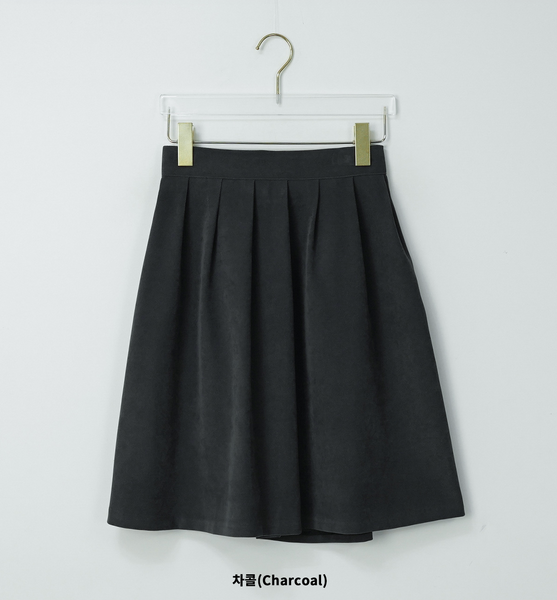 [BINARY01] Lime Pleats Midi Skirt