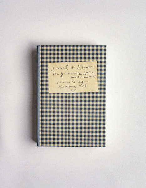 [HOTEL PARIS CHILL] 25 Old Book Journal (Blue Pattern)