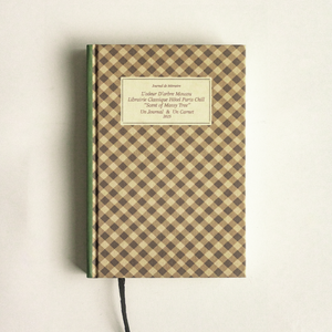 [HOTEL PARIS CHILL] 25 Old Book Journal (Green Pattern)