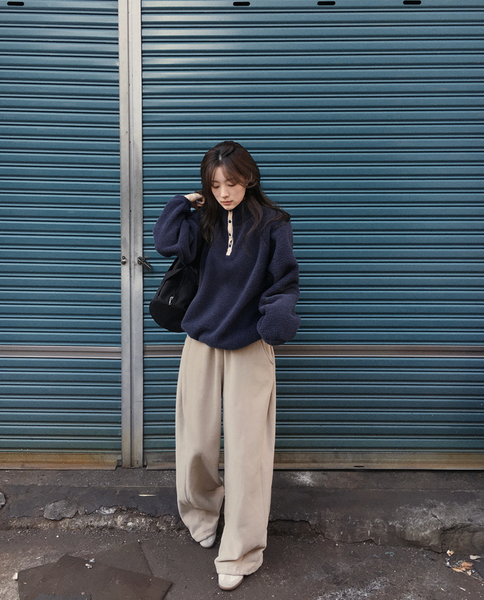 [SLOWAND] #SLOWMADE Snow Winter Fleece Anorak