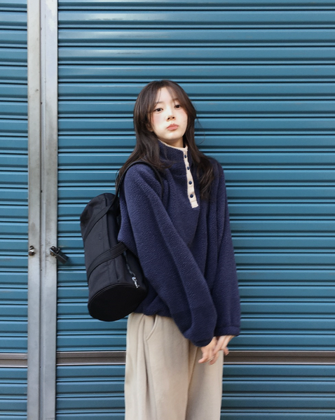 [SLOWAND] #SLOWMADE Snow Winter Fleece Anorak