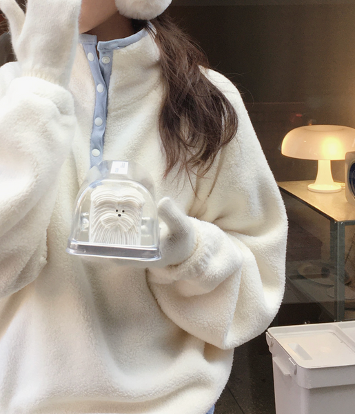 [SLOWAND] #SLOWMADE Snow Winter Fleece Anorak