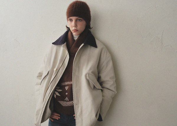 [oro] [WINTER VER.] Over Padded Hunting Walk Jacket Sand Oat