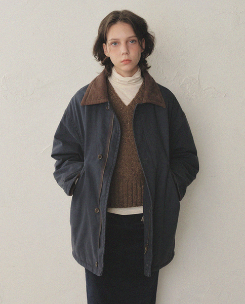 [oro] [WINTER VER.] Over Padded Hunting Walk Jacket Fog Charcoal