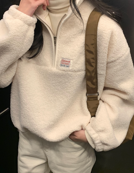 [ORDINAIREMENT] Anorak Fleece Semi Zip-up