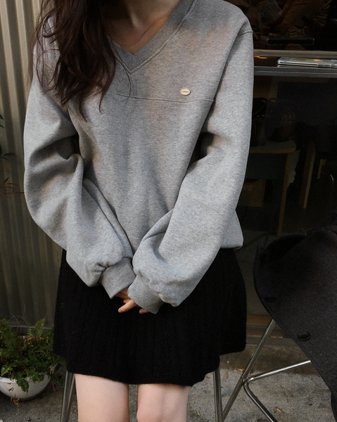 [SLOWAND] # SLOWMADE Premium PK Wool Napping Slit Sweatshirt