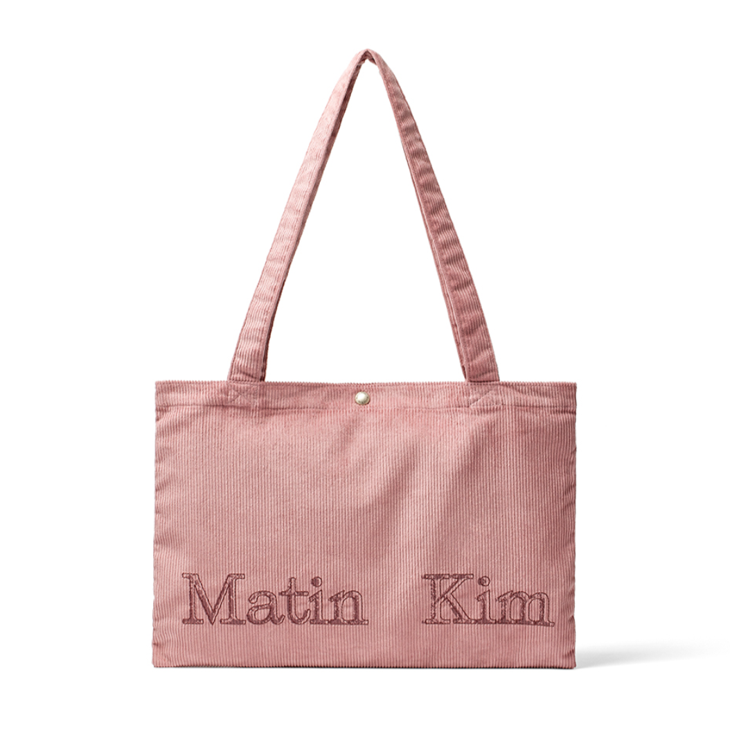 [Matin Kim] MATIN CORDUROY MIDDLE ECOBAG IN PINK