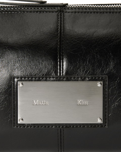 [Matin Kim] BUCKLE STRAP SHOULDER BAG IN BLACK