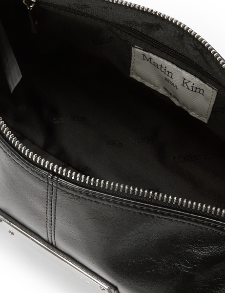 [Matin Kim] BUCKLE STRAP SHOULDER BAG IN BLACK