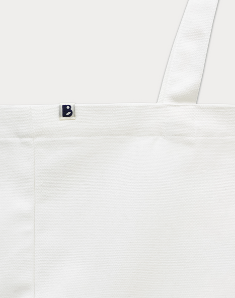 [SOMEWHERE BUTTER.] Wave Logo Eco Bag Ivory