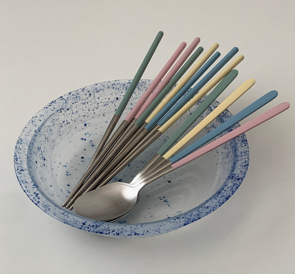 [SINON SHOP] Basic Pastel Stainless Steel Cutlery Set (4colour)