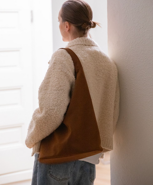 [BROOKLY] Hobo Bag (Suede)