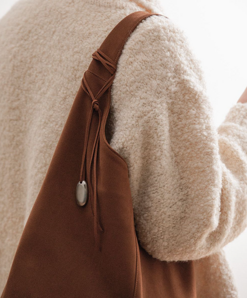 [BROOKLY] Hobo Bag (Suede)