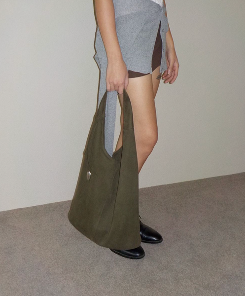 [BROOKLY] Hobo Bag (Suede)